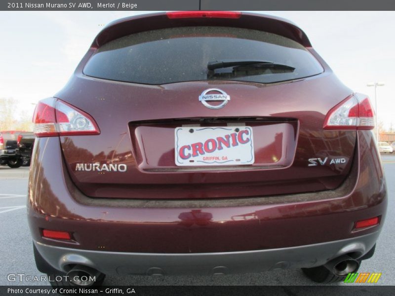 Merlot / Beige 2011 Nissan Murano SV AWD