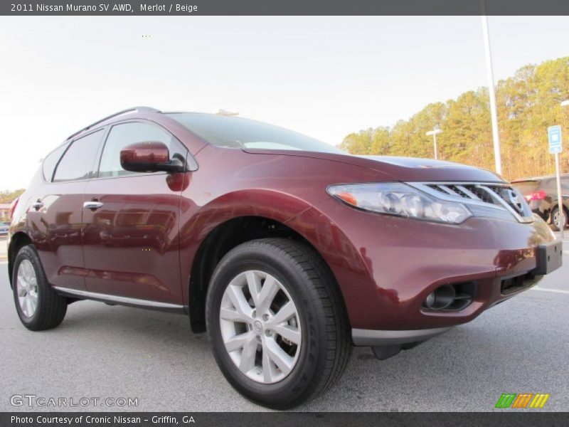 Merlot / Beige 2011 Nissan Murano SV AWD