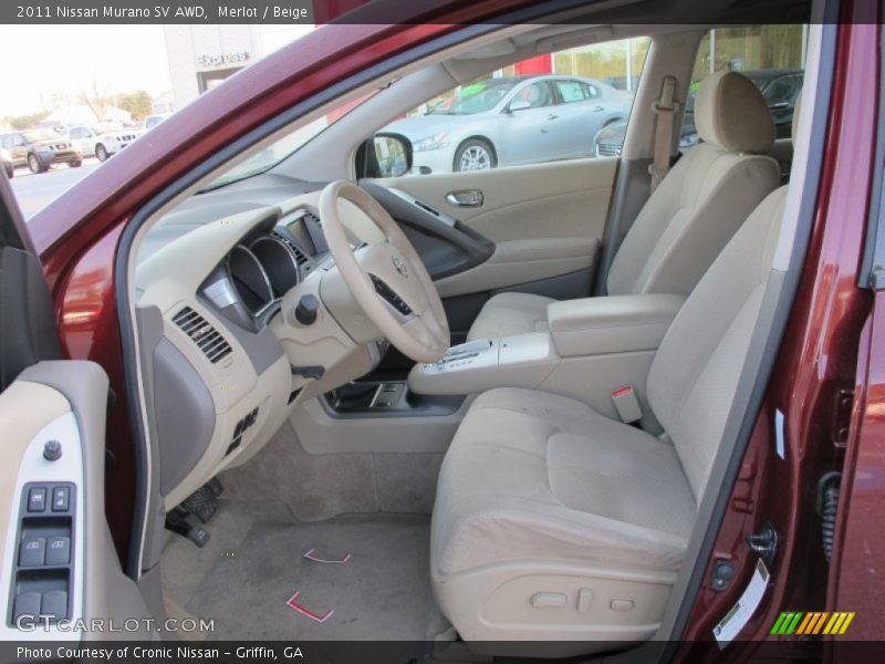  2011 Murano SV AWD Beige Interior