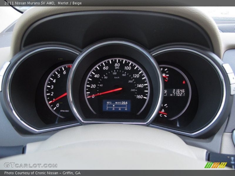  2011 Murano SV AWD SV AWD Gauges