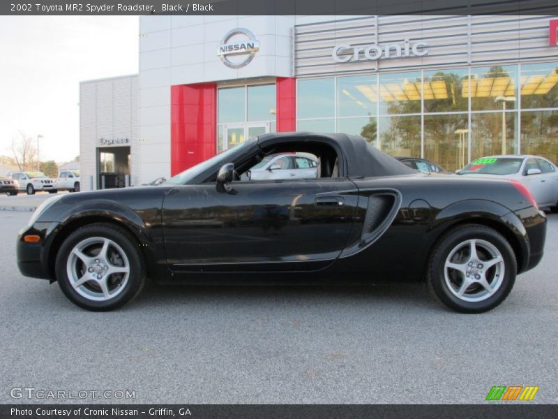 Black / Black 2002 Toyota MR2 Spyder Roadster