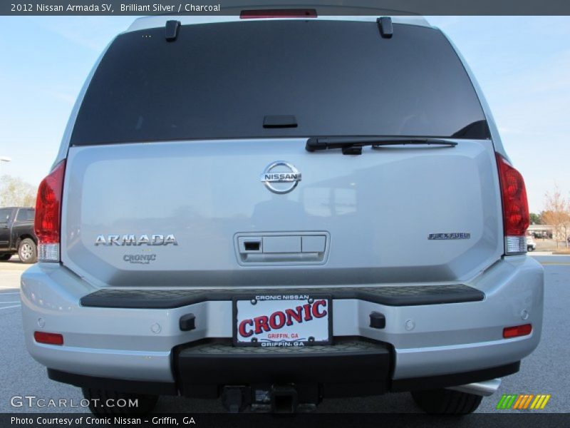 Brilliant Silver / Charcoal 2012 Nissan Armada SV