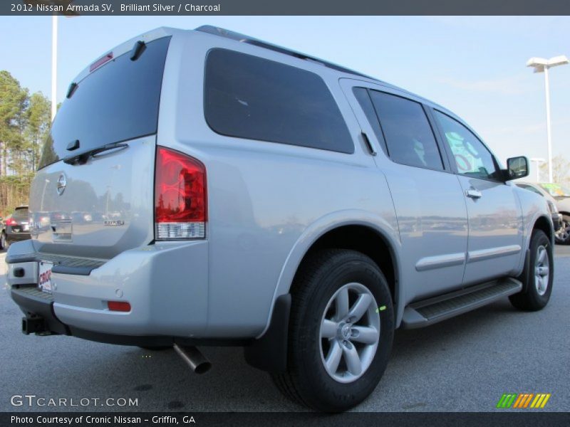 Brilliant Silver / Charcoal 2012 Nissan Armada SV
