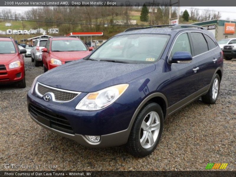 Deep Blue Metallic / Beige 2008 Hyundai Veracruz Limited AWD