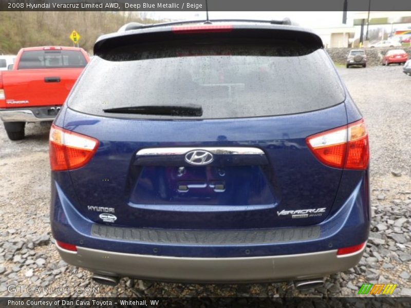 Deep Blue Metallic / Beige 2008 Hyundai Veracruz Limited AWD