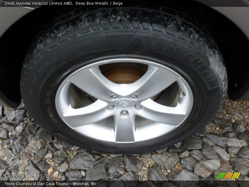 Deep Blue Metallic / Beige 2008 Hyundai Veracruz Limited AWD