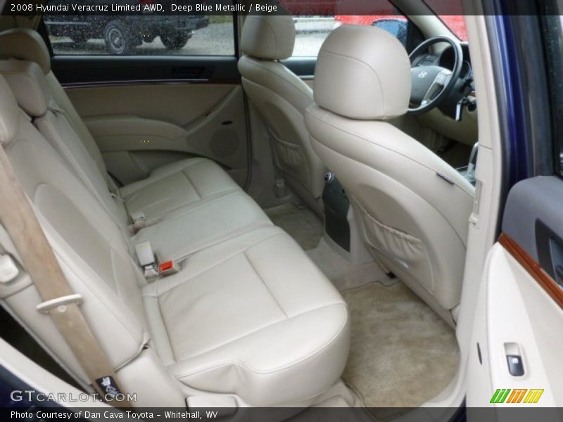 Deep Blue Metallic / Beige 2008 Hyundai Veracruz Limited AWD