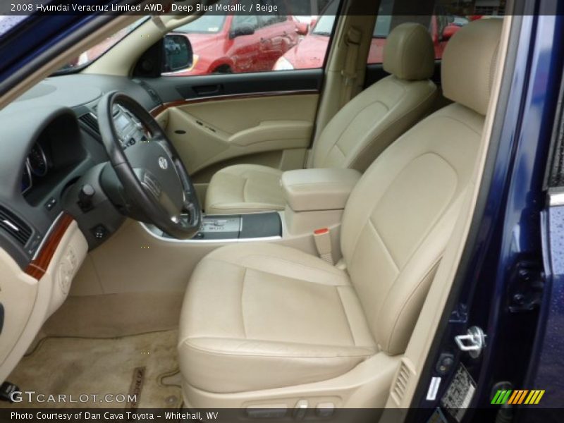 Deep Blue Metallic / Beige 2008 Hyundai Veracruz Limited AWD