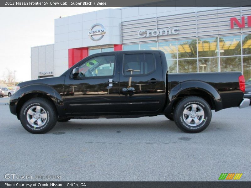 Super Black / Beige 2012 Nissan Frontier SV Crew Cab