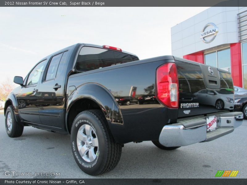 Super Black / Beige 2012 Nissan Frontier SV Crew Cab