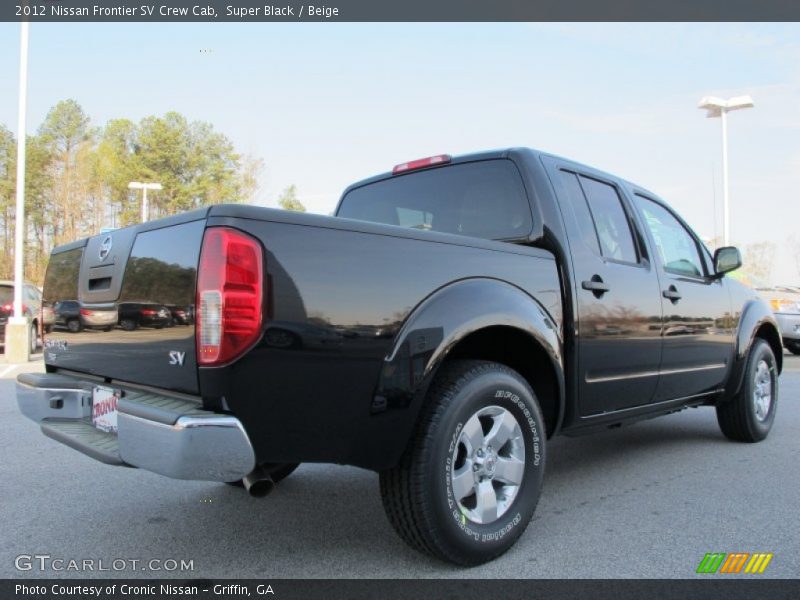 Super Black / Beige 2012 Nissan Frontier SV Crew Cab