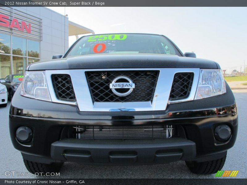Super Black / Beige 2012 Nissan Frontier SV Crew Cab