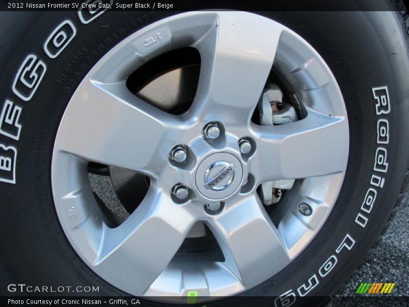 Super Black / Beige 2012 Nissan Frontier SV Crew Cab