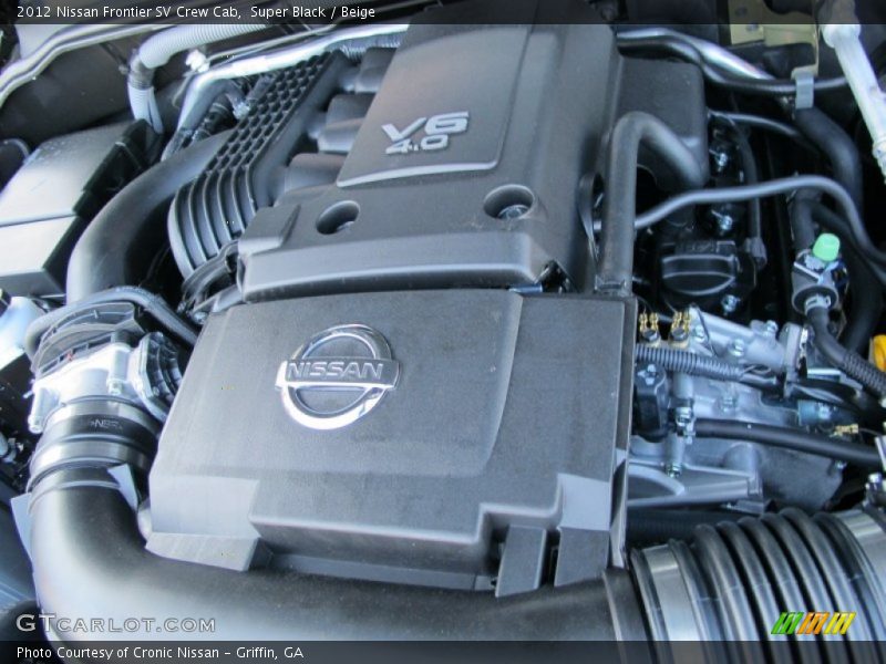 Super Black / Beige 2012 Nissan Frontier SV Crew Cab