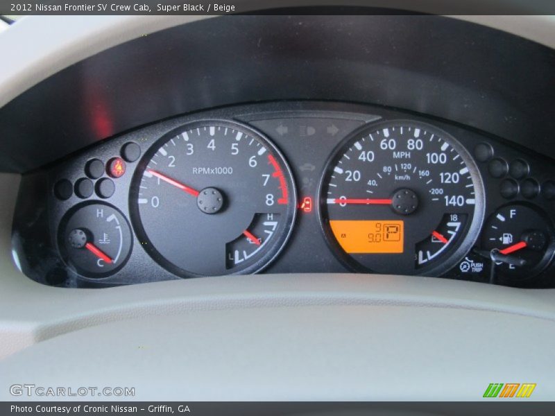 Super Black / Beige 2012 Nissan Frontier SV Crew Cab