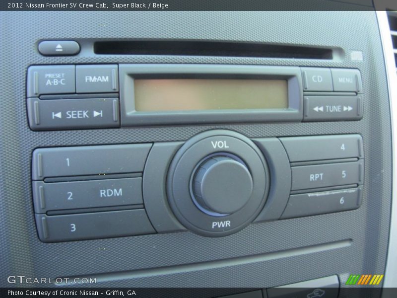 Super Black / Beige 2012 Nissan Frontier SV Crew Cab