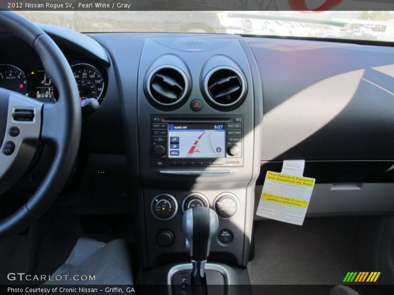 Pearl White / Gray 2012 Nissan Rogue SV
