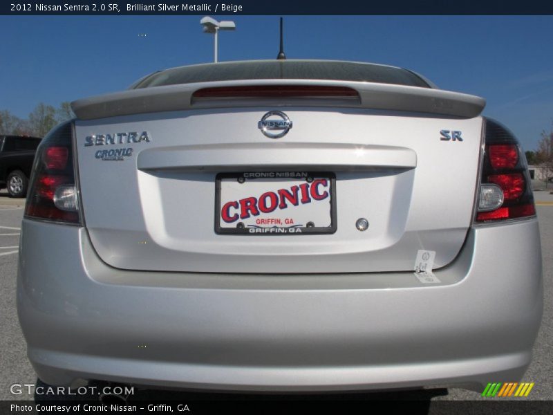 Brilliant Silver Metallic / Beige 2012 Nissan Sentra 2.0 SR