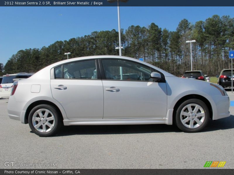 Brilliant Silver Metallic / Beige 2012 Nissan Sentra 2.0 SR
