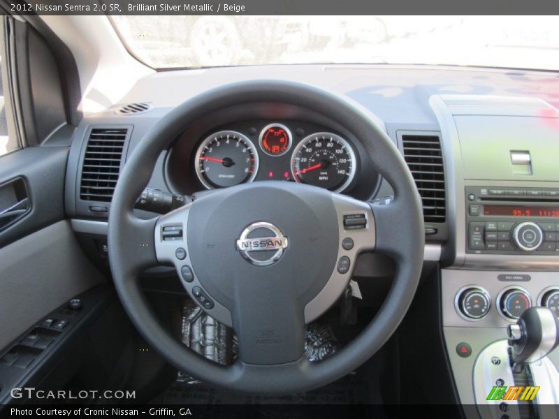 Brilliant Silver Metallic / Beige 2012 Nissan Sentra 2.0 SR