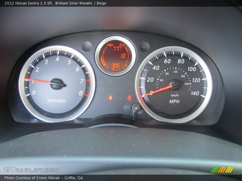 Brilliant Silver Metallic / Beige 2012 Nissan Sentra 2.0 SR