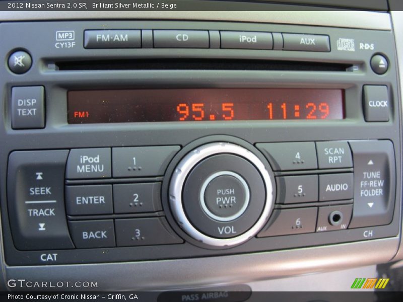 Brilliant Silver Metallic / Beige 2012 Nissan Sentra 2.0 SR