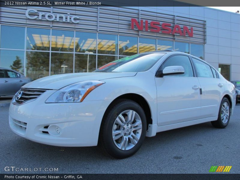 Winter Frost White / Blonde 2012 Nissan Altima 2.5 SL