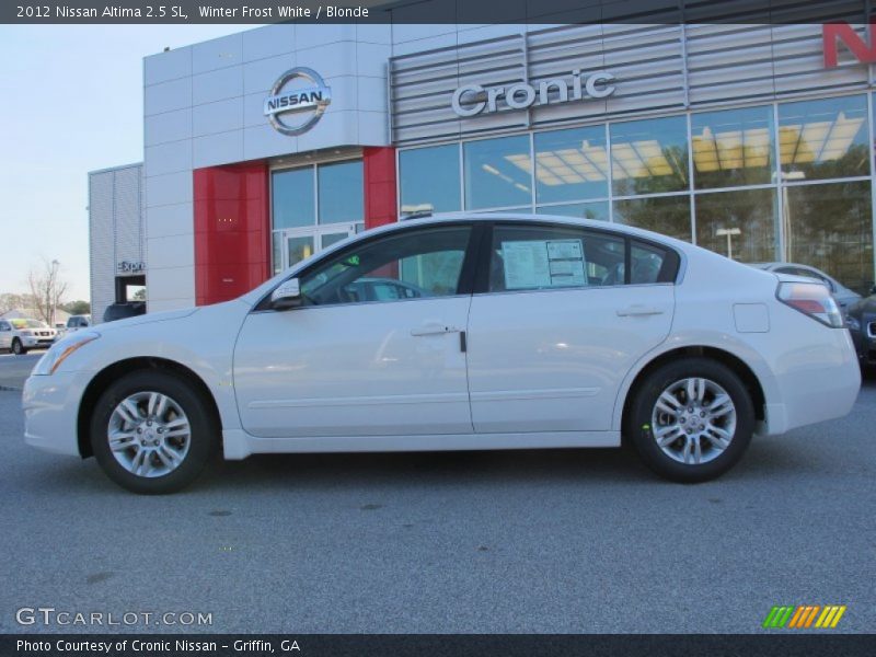Winter Frost White / Blonde 2012 Nissan Altima 2.5 SL