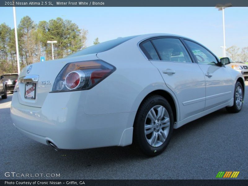 Winter Frost White / Blonde 2012 Nissan Altima 2.5 SL