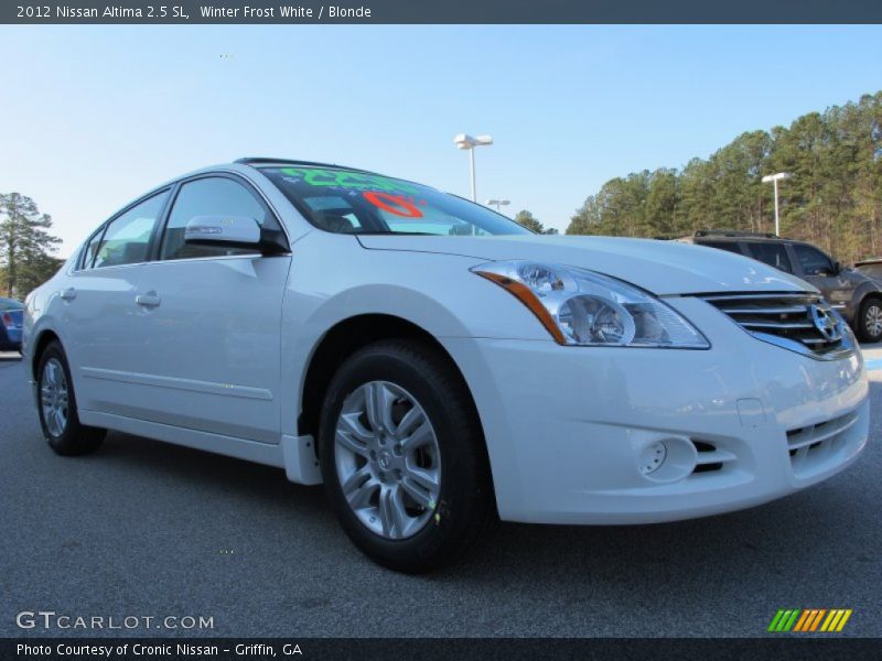 Winter Frost White / Blonde 2012 Nissan Altima 2.5 SL