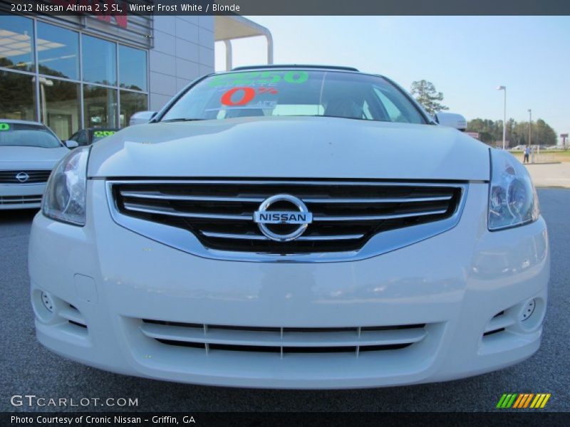 Winter Frost White / Blonde 2012 Nissan Altima 2.5 SL