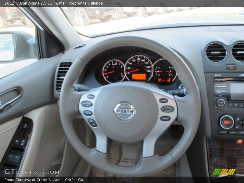 Winter Frost White / Blonde 2012 Nissan Altima 2.5 SL