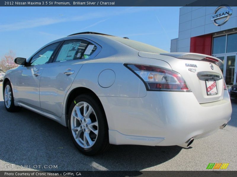 Brilliant Silver / Charcoal 2012 Nissan Maxima 3.5 SV Premium
