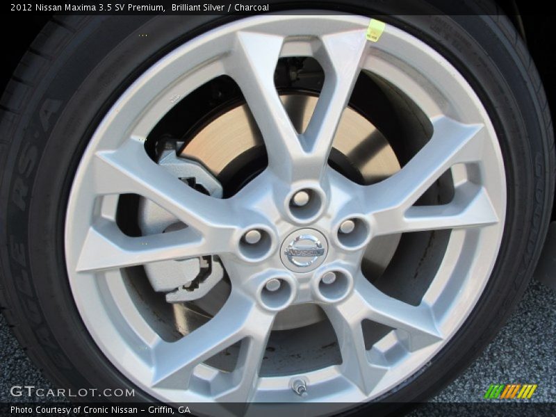 Brilliant Silver / Charcoal 2012 Nissan Maxima 3.5 SV Premium