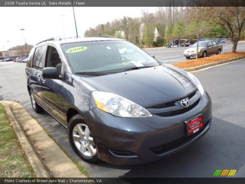 Slate Metallic / Fawn 2008 Toyota Sienna LE