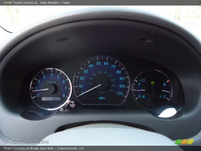 Slate Metallic / Fawn 2008 Toyota Sienna LE