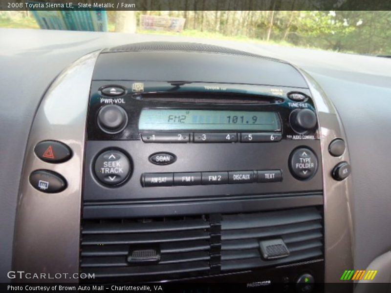 Slate Metallic / Fawn 2008 Toyota Sienna LE