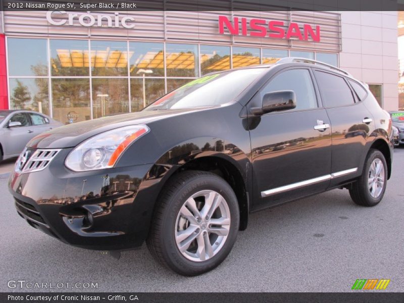 Super Black / Black 2012 Nissan Rogue SV