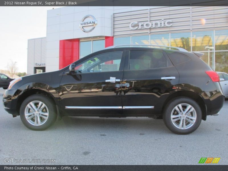 Super Black / Black 2012 Nissan Rogue SV