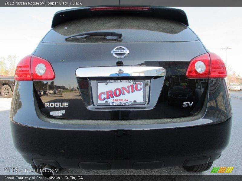 Super Black / Black 2012 Nissan Rogue SV