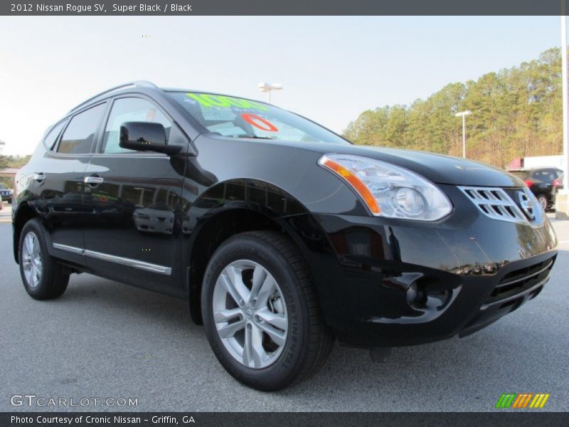 Super Black / Black 2012 Nissan Rogue SV