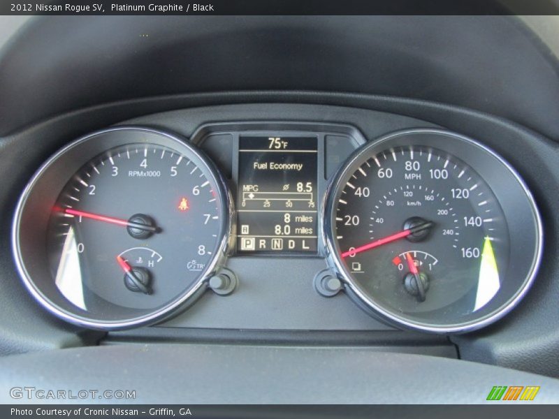 Platinum Graphite / Black 2012 Nissan Rogue SV