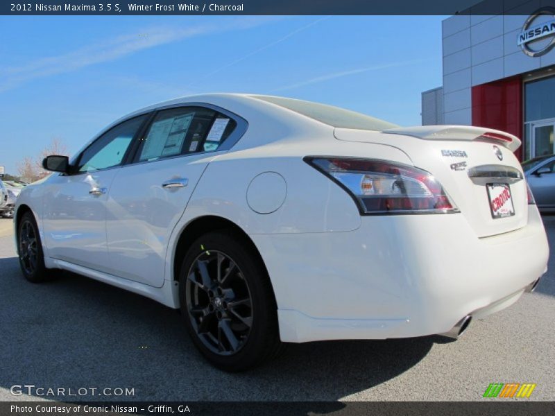 Winter Frost White / Charcoal 2012 Nissan Maxima 3.5 S