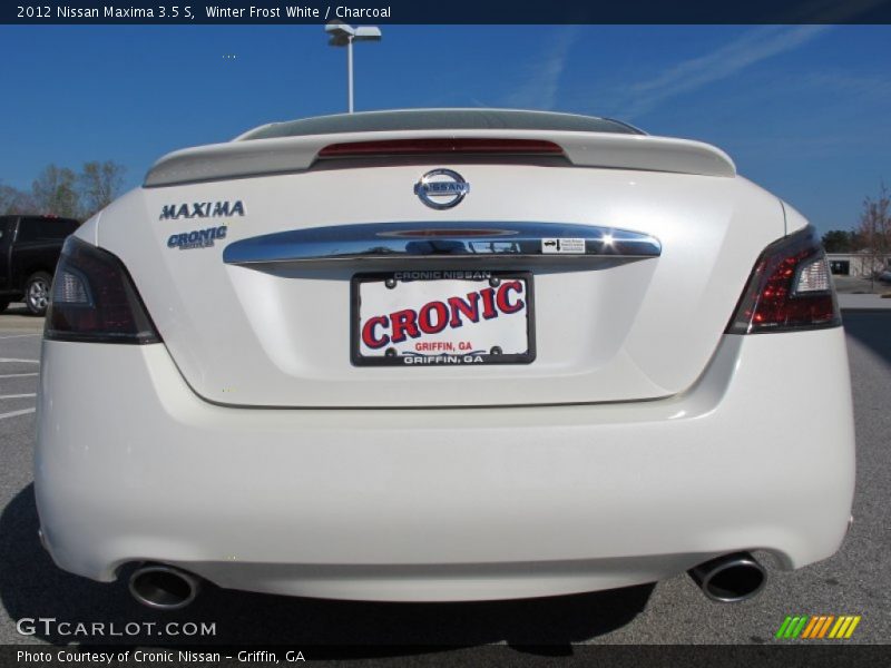 Winter Frost White / Charcoal 2012 Nissan Maxima 3.5 S