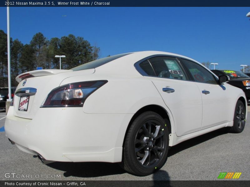 Winter Frost White / Charcoal 2012 Nissan Maxima 3.5 S