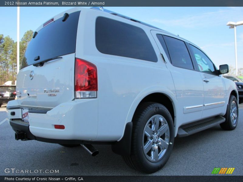 Blizzard White / Almond 2012 Nissan Armada Platinum