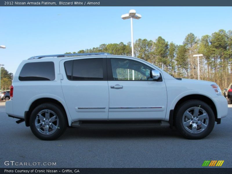 Blizzard White / Almond 2012 Nissan Armada Platinum