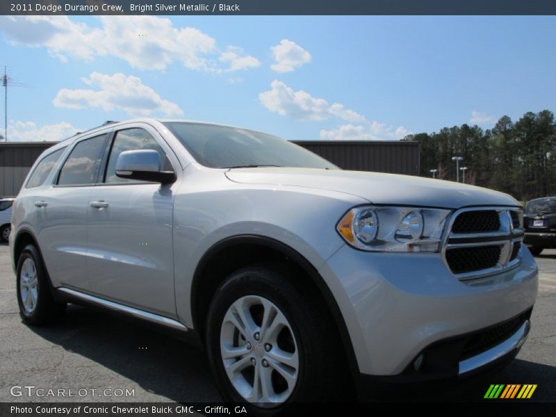 Bright Silver Metallic / Black 2011 Dodge Durango Crew