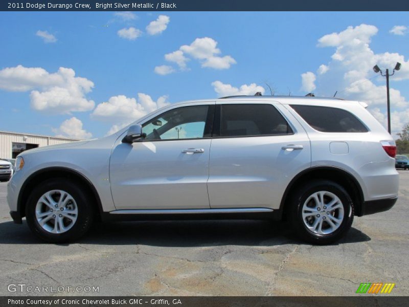 Bright Silver Metallic / Black 2011 Dodge Durango Crew