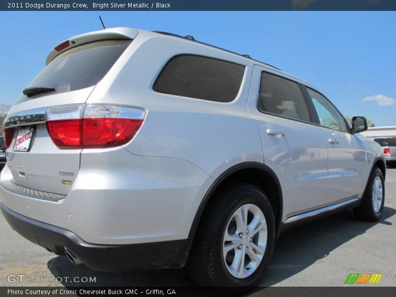 Bright Silver Metallic / Black 2011 Dodge Durango Crew
